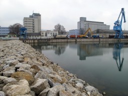 Hafen nach Verlandung